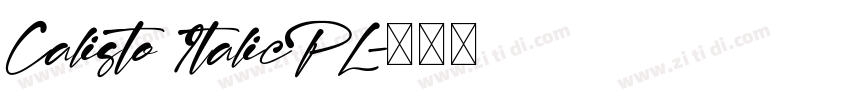 Calisto ItalicPL字体转换